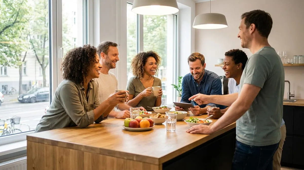 Team in einem Besprechungsraum während einer Beratung im Unternehmen