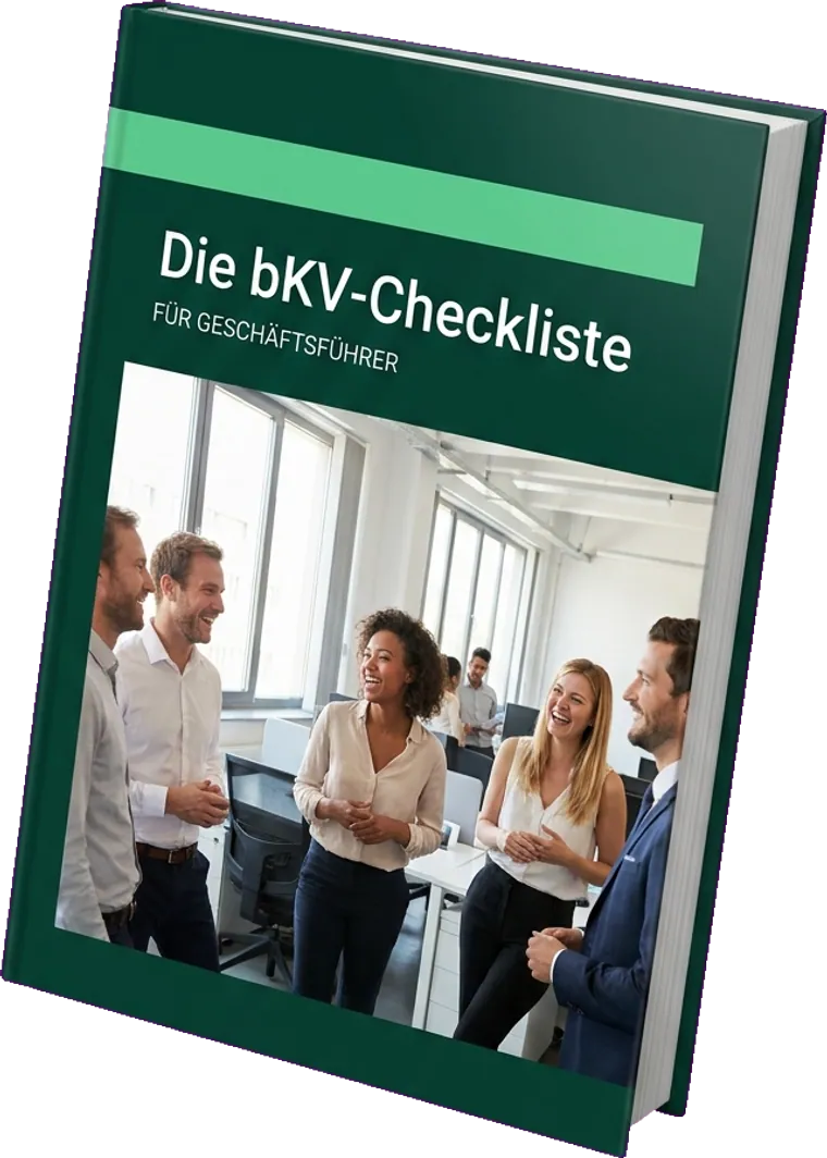 Cover des kostenlosen Leitfadens bKV-Checkliste für Geschäftsführer