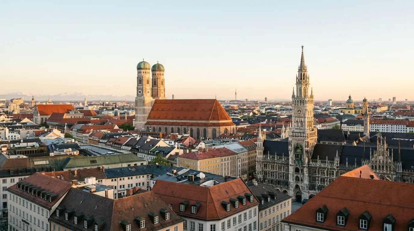 Frauenkirche und Münchner Innenstadt für die bKV-Beratung in Bayern